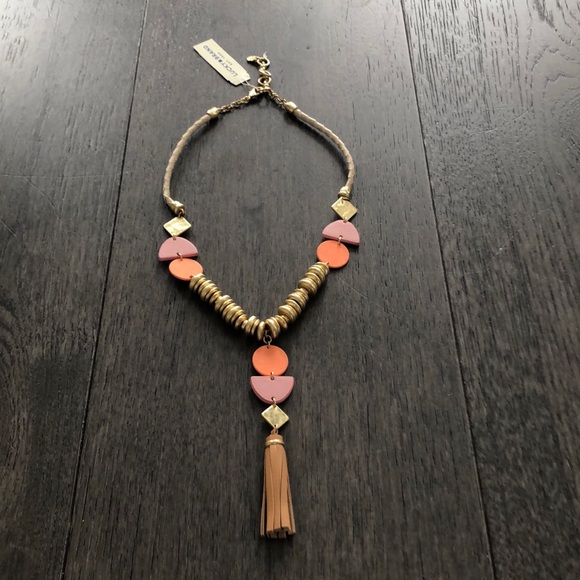Lucky Brand peach  color statement necklace - Picture 2 of 7